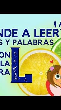 Aprende a leer sílabas y palabras con la letra L |k-3|