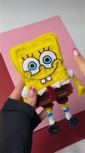 diy spongebob keychain #juliyav #diy #tutorial