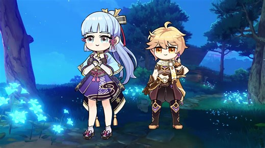 Aether and Ayaka Holding Hands in Genshin Impact Comic