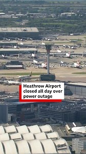 360K views · 1K reactions | Heathrow Airport is CLOSED ⛔️ The UK's busiest airport will be closed throughout Friday over a "significant" power outage linked to a fire at a nearby electrical substation that supplies it. Heathrow Airport has warned of "significant disruption" over the coming days and told passengers not to travel "under any circumstances" until it reopens. | BBC London | Facebook