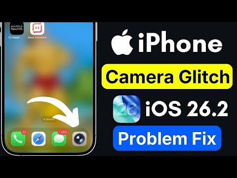 iPhone Camera Not Working Fix | iOS 26.2 Update Bug | Camera Glitch Solution
