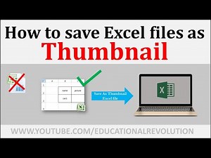 How To Excel File Save as Thumbnail