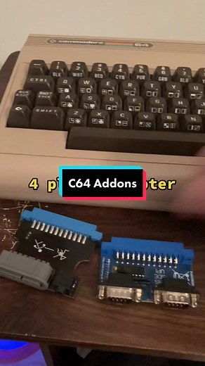 My add on hardware for the C64 #Commodore64 #C64 #retrogaming #retrocomputer #8bit #fyp #fypシ #HPRadicalReuse