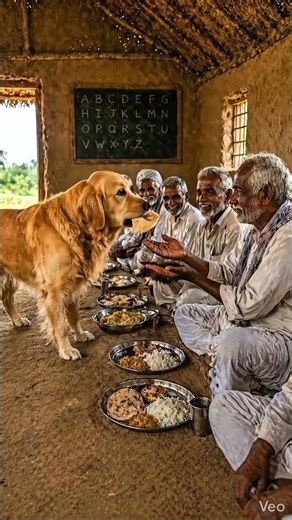 Dog giving free education to the villagers 😢 #ai #dog #sad #shorts #viral