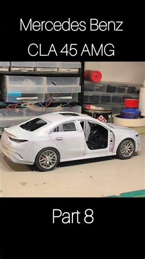 Fitting the wheels on this Custom Mercedes CLA 45 AMG #shorts #diy