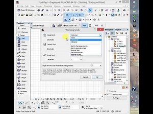 Archicad- Setting up working units
