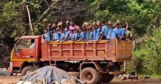 Mangaluru Shocker: Schoolchildren Found Packed Into Pick-Up Truck
