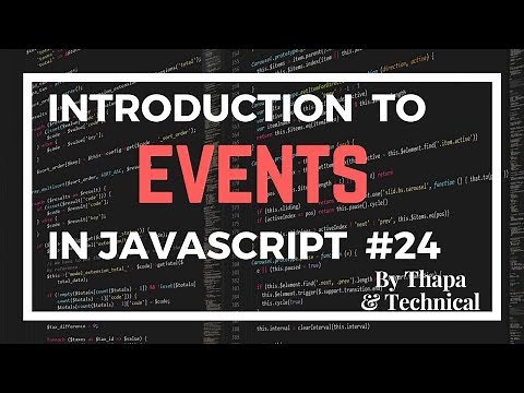JavaScript Tutorial in Hindi #24: Events in JavaScript in Hindi | JavaScript Events Tutorial