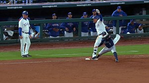 SEA@TEX: Guzman out at first after call stands | 04/21/2018