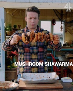 2.5M views · 26K reactions | MUSHROOM SHAWARMA!! Yes, you did hear that right!! | Jamie Oliver | Facebook