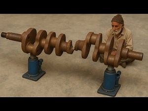 How Experts Rebuild a Worn-Out Crankshaft — Amazing Restoration Process