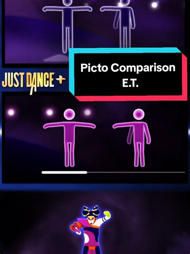Pictogram Comparison of E.T. by Katy Perry in Just Dance