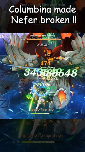 Pyro shield my Ahh!! #genshinshorts #genshin #columbina #nefer