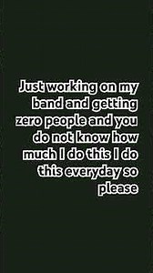 How much I do and no people