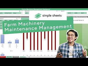 Farms Machinery Management Excel Template Step-by-Step Video Tutorial by Simple Sheets