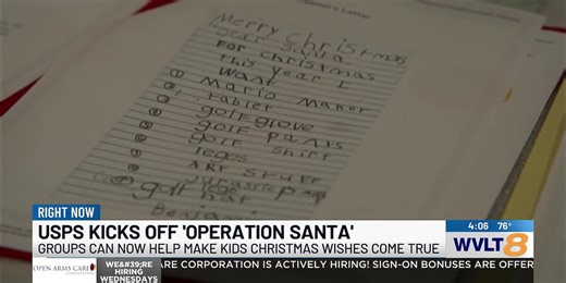 USPS launches ‘Operation Santa’ to grant holiday wishes