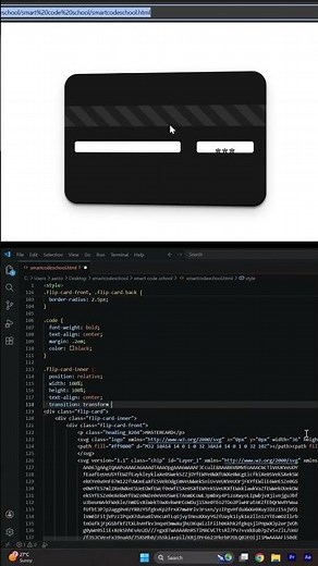 3D Credit Card UI Animation 💳 #animation #coding