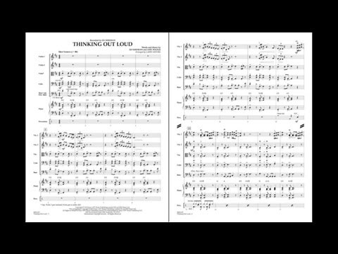Thinking Out Loud by Ed Sheeran and Amy Wadge/arr. Larry Moore