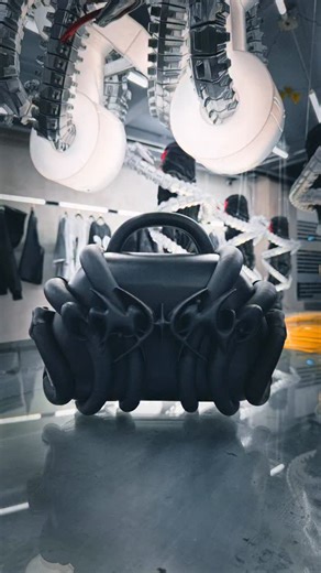 A Machina design statement: the Ouroboros handbag merges precision 3D printing, leather wrapped architecture and multi compartment engineering into a future classic built entirely on our own design language. | Machina Wearable Technology
