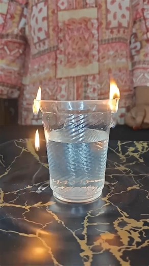 Glass Water Fire #experiment #shortsfeed #youtubeshorts #trending #craft #shorts