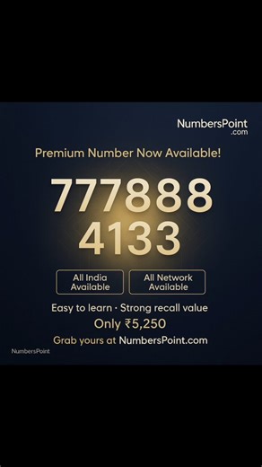 ⭐ Premium Numerology / Doubling Number Hashtags #NumbersPoint #PremiumNumbers #DoublingNumbers #EasyToLearnNumbers #FancyNumbersIndia #VIPMobileNumbers #MemoryFriendlyNumbers #AttractiveMobileNumbers #GoldenDigitSeries #RepeatingNumbers #MobileNumberCollection #SpecialMobileNumbers #LuckyNumbersIndia #PremiumMobileSeries #NumberLovers #BuyFancyNumbers #UniqueMobileNumbers #IndiaFancyNumbers | Numberspoint