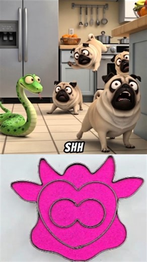The Brave Pug and the Sneaky Snake #funny #mypug #dogbreed #puppy #pug