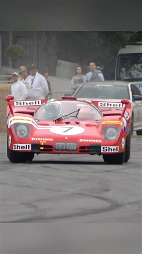 Ferrari 512 S BRUTAL V12 Engine Sound #shorts #ferrari