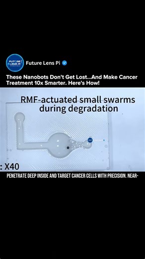 This Nanorobot Swarm Can Kill Tumors With Heat & Drugs at the Same Time! #robot #medical #shorts