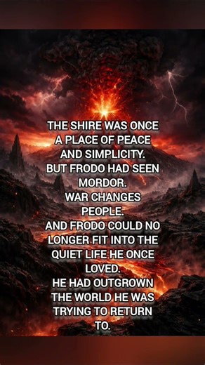 Why Frodo Could Never Return to Normal Life #lotr #middleearth #tolkien #fantasy #lordoftherings
