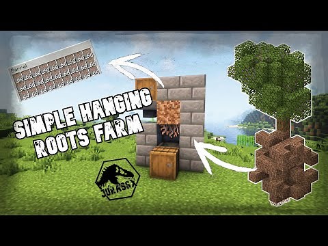 How To Build a Simple Hanging Roots Farm - 11k per hour - Minecraft 1.18