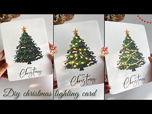 “DIY Christmas Lighting Card ✨🎄 | Magical Handmade Christmas Card That Actually Lights Up!