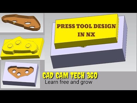 Sheet metal forming tool in NX ||Press tool punch and die design