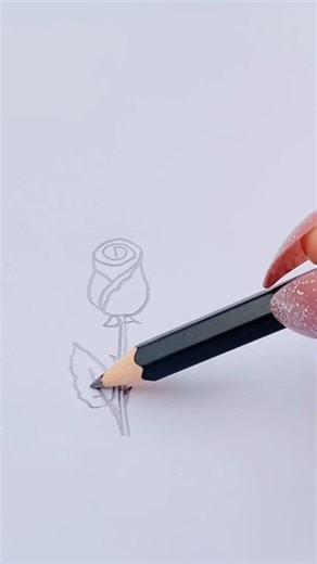 Technique to draw Rose 🌹#shorts #youtubeshorts