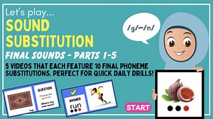 Phoneme Substitution Videos Final Sounds