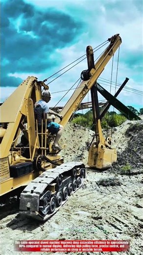 Innovative Cable Excavator Shovel Machine : Best Powerful Deep Earth Digging
