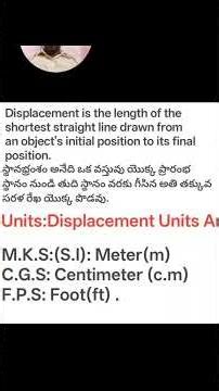 What is the Displasement?.