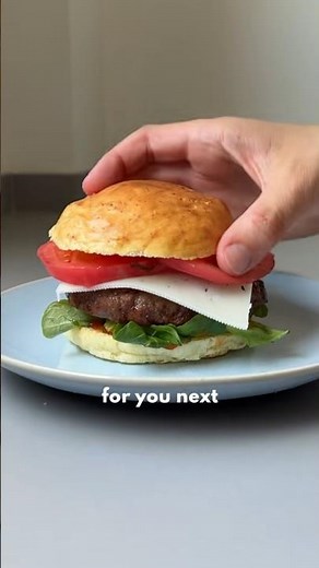 Low-Carb Burger Buns 🍔 Easy 3-Ingredient Recipe #lowcarb #keto #ketobread