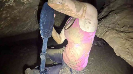 A hidden house was discovered inside a cave beneath their homes