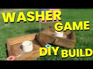 Backyard Ring Toss Game, Washer Game Build