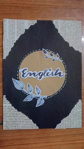 English Cover page Ideas for project file✨💗/creative front page Ideas 💡/ #coverpage #creativityfun