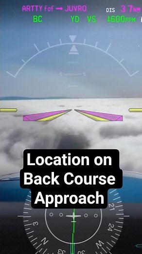 Where are you located on this back course approach?