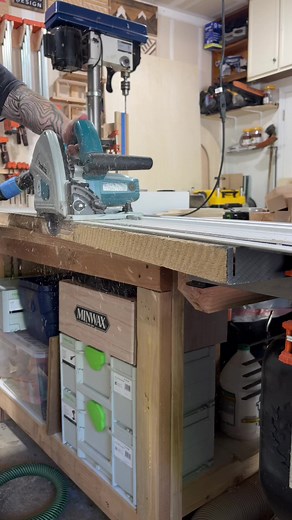 74K views · 514 reactions | I use my tracksaw to take the curve out of boards before jointing them. | Gerber Design Co | Facebook