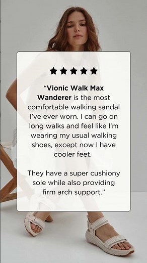 Step into comfort with the Vionic Walk Max Wanderer sandal