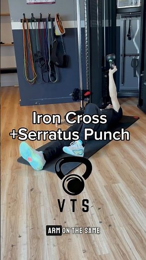 Iron Cross +Serratus Punch - Exercise Demonstration