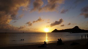 7K views · 15 reactions | We captured this beautiful sunset on the weekend. Welcome to Pigeon Pointe beach! | St Lucia is Paradise | Facebook