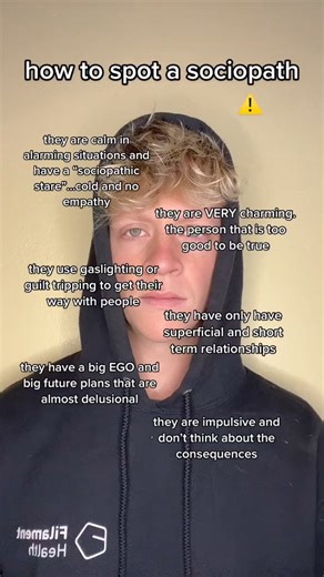 How to know someone is a sociopath #sociopath #darkpsychology #psychology | Graysonpeterjay