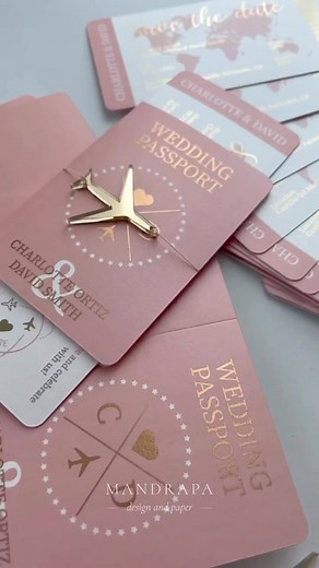 Perfête | Wedding and Celebration Inspiration | We’re obsessed with this wedding passport invitations by @mandrapadesign 🥰 Tag someone to see ✍🏼 __ #mandrapadesign #wedding... | Instagram