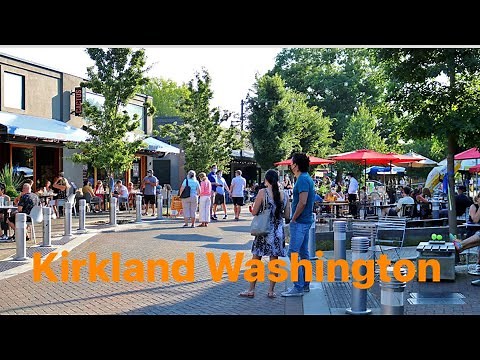 KIRKLAND, Seattle Neighborhood Walking Tour 4K
