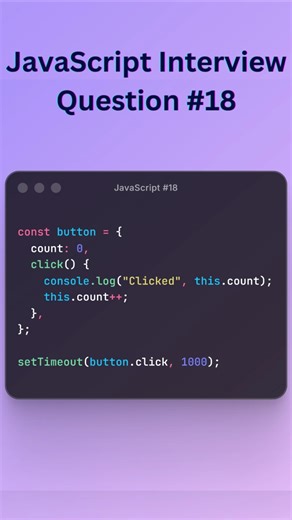 JavaScript interview question #reactjs #frontend #javascript #html #css #webdevelopment #webdev