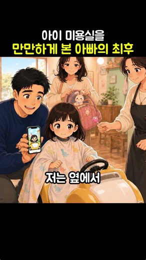 아이 머리 자르기가 쉽다고 믿은 아빠의 최후